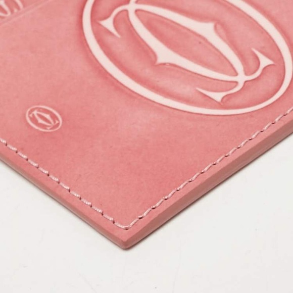 Cartier Pink Leather Happy Birthday Card Holder- NEW with Box and Dust Bag! - Picture 6 of 8